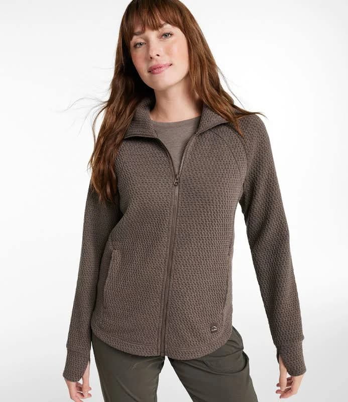 L.L.Bean Women's Ridgeknit Full-Zip Jacket