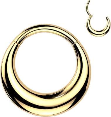 body candy 16G Simplicity Thick Precision Hinged Segment Clicker Septum Nose Ring