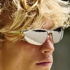 Nikko Men's Metal Shield Sunglasses