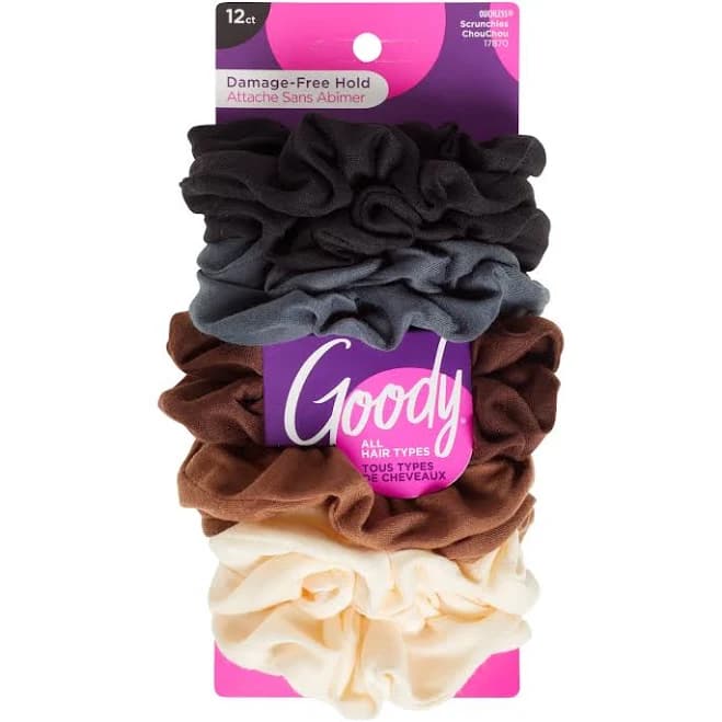 Goody Cotton Scrunchies (12 Ct)