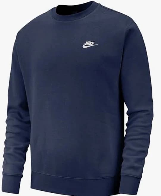 Size M - Nike Sportswear Club Fleece Crewneck Sweatshirt, Midnight