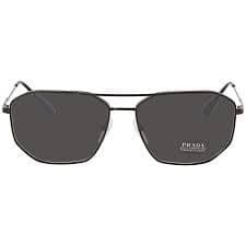 Prada Grey Pilot Men's Sunglasses PR 64XS 1AB73160 8056597259903 - Sunglasses, Prada Sunglasses - Jomashop
