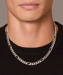 Figaro Chain - 3mm| Men's Silver Figaro Chain | JAXXON