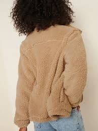 Cozy Sherpa Zip-Front Jacket | Old Navy