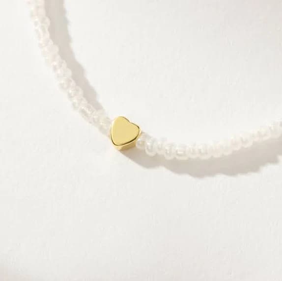 Uncommon James Beaded Heart Necklace