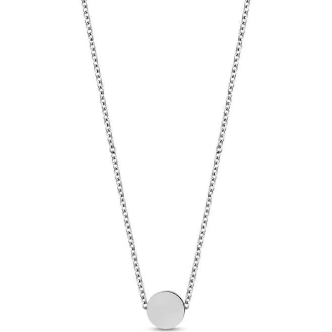 Engravable Stainless Steel Round Pendant