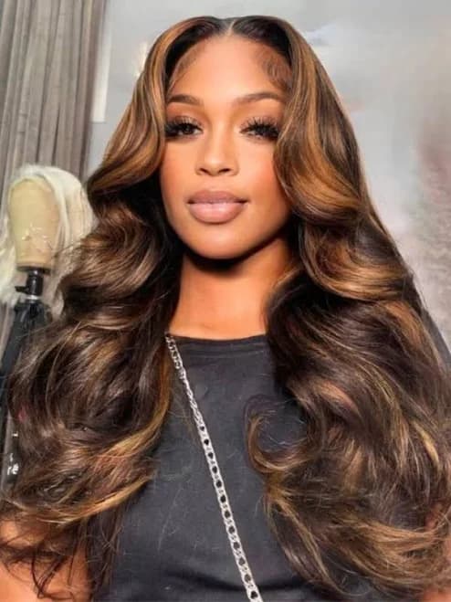 UNice Hair Body Wave Lace Wig Balayage Highlight