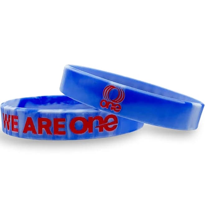 OAS SILICONE Wristband Blue