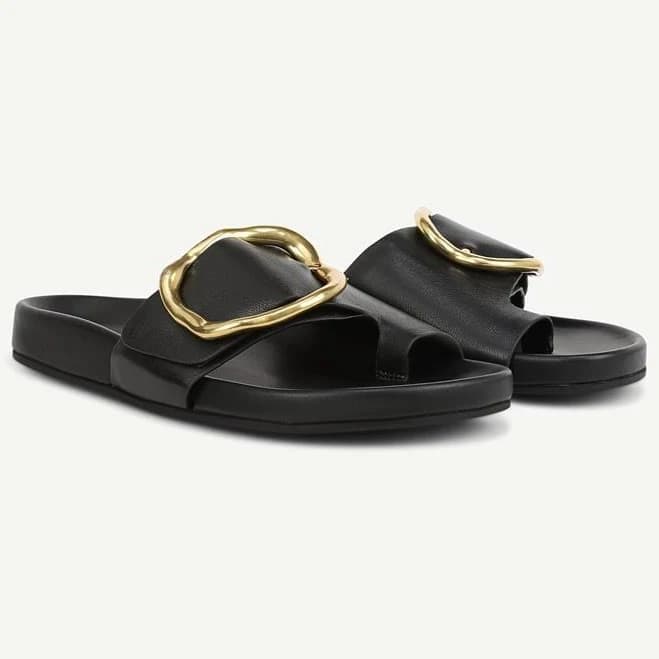 Franco Sarto Brianka Leather Slide Sandals