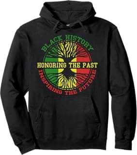 BHM Afro American African Heritage Proud Black History Pullover Hoodie