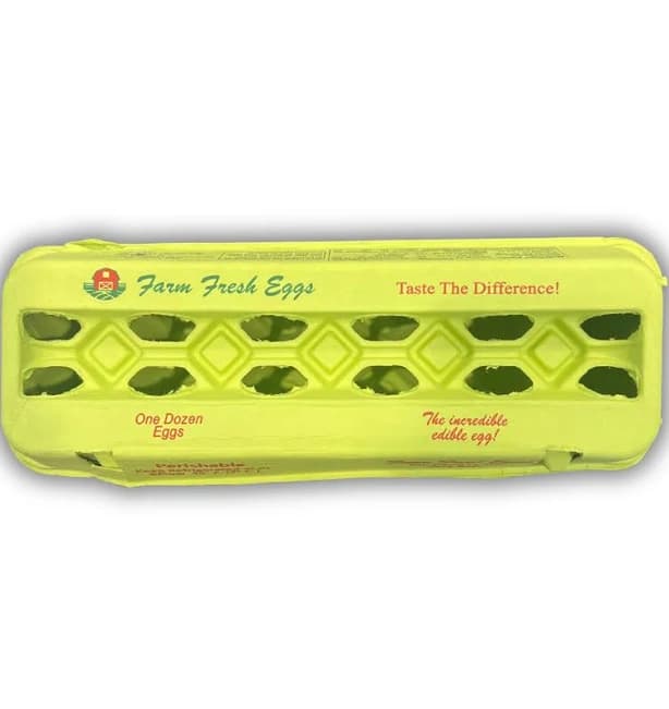 EggCartons.com Lime Paper Pulp Egg Carton Printed
