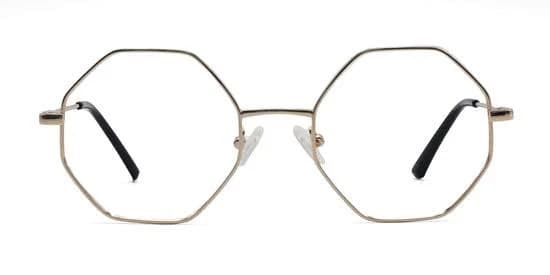 Mouqy Eyewear Optimistic Geometric Gold Eyeglasses