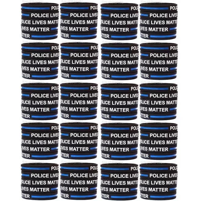 Thin Blue Line Police Lives Matter Wristbands