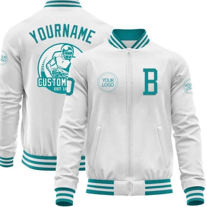 Bomber Varsity Letterman Zipper Jacket