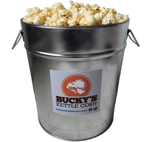 3.5 Gallon Kettle Corn Tin of 40 Cups Serves 14 44oz