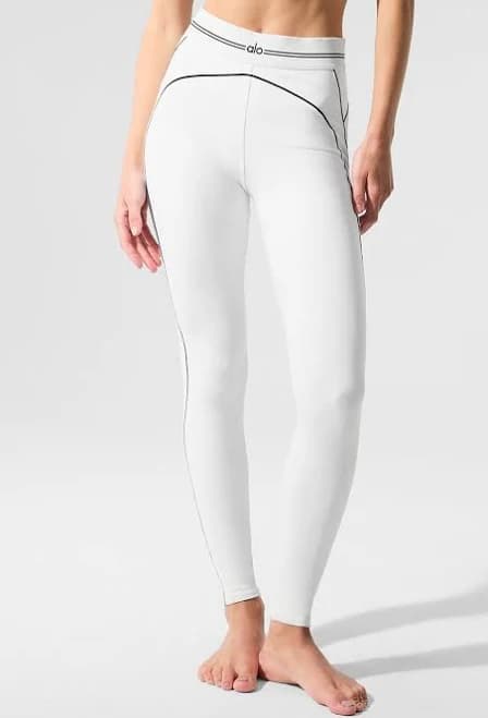 Alo Yoga Airbrush High-Waist Heart Throb Leggings