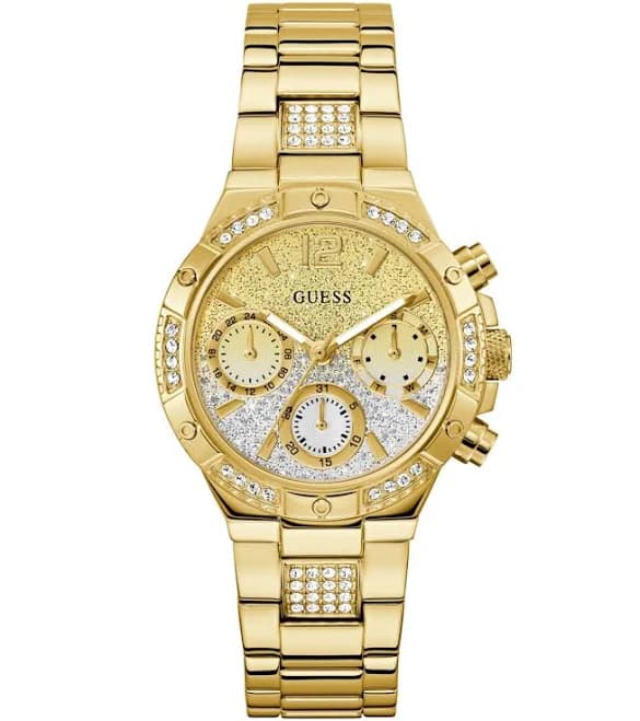 GUESS Women's Harlow Multi-function Stainless Steel Watch