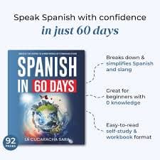 Spanish in 60 Days: Learning Workbook – Atedly