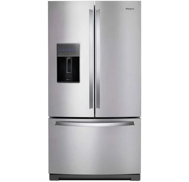 Model #WRF767SDHZ Whirlpool Standard-Depth 26.8-Cu. Feet 3 -Door French Door Refrigerator with Dual Ice Maker with water and Ice dispenser (