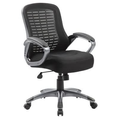 BOSS Ribbed High Back Mesh Chair B6756-BK