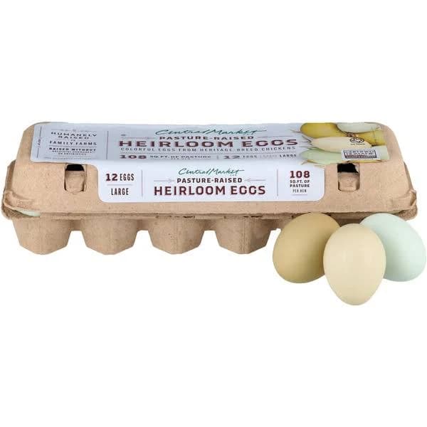 Central Market Pasture Raised Large Heirloom Eggs
