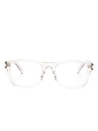 Saint Laurent Eyewear Transparent Glasses | White | FARFETCH KW