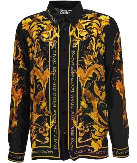 Versace Men's Baroque-Print Shirt