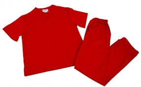 Unisex 6 Pocket Solid Scrub Set