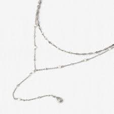 Pearl Necklace, Lariat Necklace, Bridal Jewelry | Layered Necklace – AMYO Bridal
