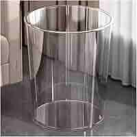 Amazon.com: TBLOTYD Garbage Can Trash Can Transparent Bedroom Bathroom Lidless Minimalist Office Living Room Large Capacity Multifunctional Storage Bucket, 16L Trash Bin : Home & Kitchen