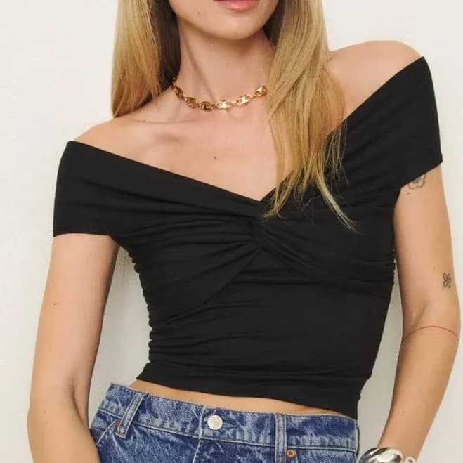 Reformation Ezlynn Knit Top