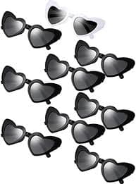 9 Pairs Heart Shaped Sunglasses Vintage Heart Sunglasses Women Retro | Desertcart INDIA