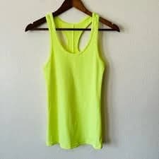 Under Armour | neon yellow racerback tank top