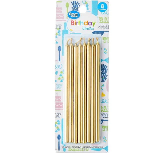 Great Value Tall Birthday Candles