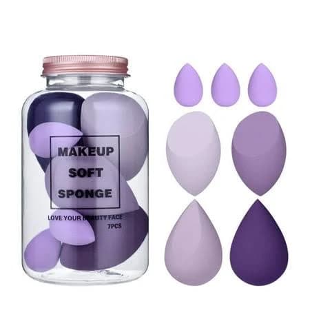 Colorful Waterdrop Makeup Blending Sponge Set