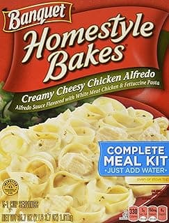 Banquet Homestyle Bakes Creamy Cheesy Chicken Alfredo, Meal Kit, 35.7 oz.