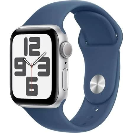 Restored Apple Watch SE 40mm Silver Aluminum Case with White Sport Band GPS 2nd Gen - Mnt93ll/a (Refurbished)