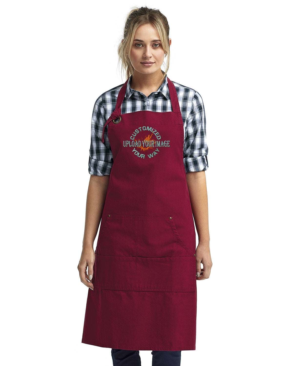 Unisex Canvas Apron Your Custom Design or Logo Embroidered - 3 Pack – Totally Your Stitch
