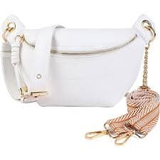Waist Bag for Women-Fashion Crossbody Bags Chest Purses Belt Bag with 2 Adjustable Strap (Brown) - Walmart.com