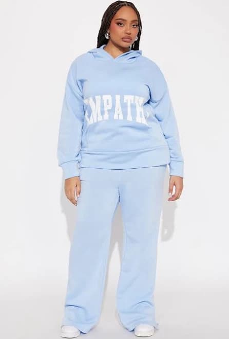 Fashion Nova Women's Setting Intentions Fleece Sweatsuit Set