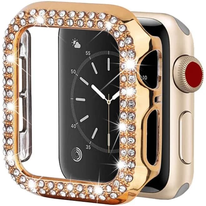 Entronix Diamond Glitter Tempered Glass Watch Case