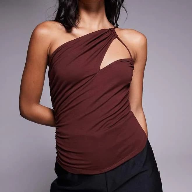 ASOS One-Shoulder Cut-Out Cami Top