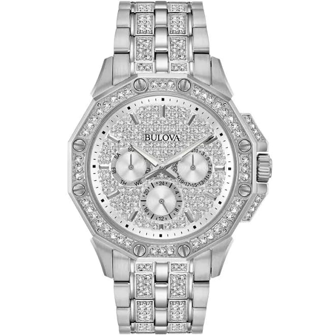96C134 Bulova Men's Octava Silver Dial Watch