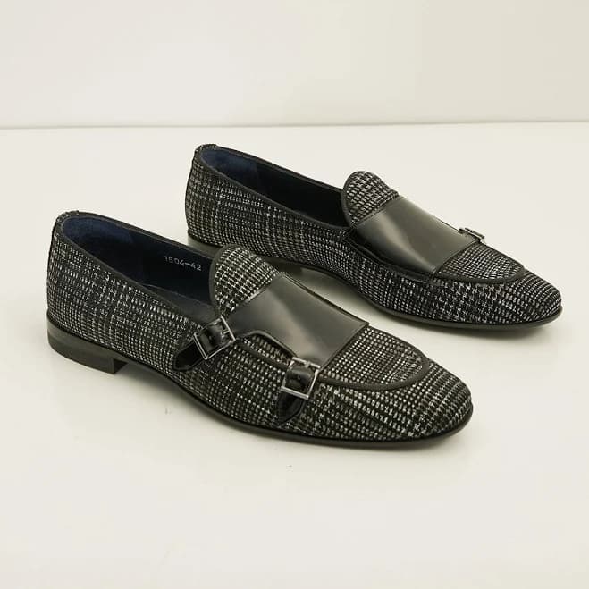 Ron Tomson Double Monk Strap Leather Shoes