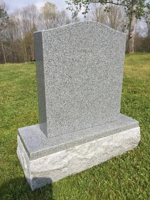Upright Cemetery Headstone