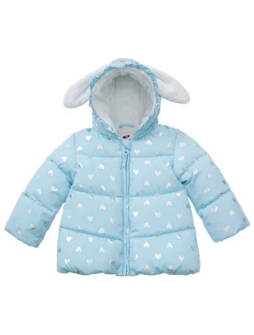 Rokka&Rolla Baby Girls Fleece Puffer Jacket-Warm Winter Coat