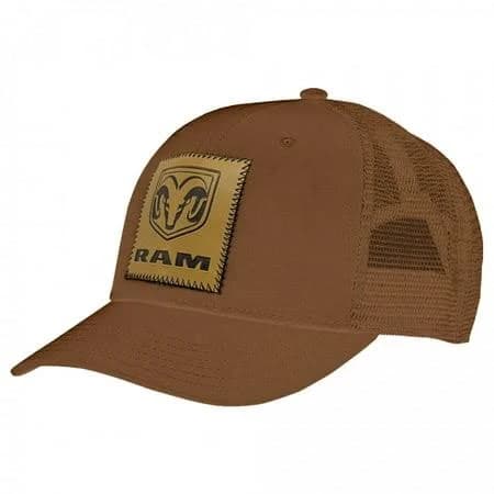 Dodge Ram Logo Sewn Patch Adjustable Trucker Hat