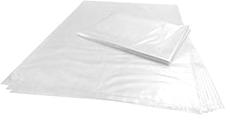 Wowfit 100 CT 16x20 inch 1.1 Mil Clear Plastic Flat Open Poly Bags – Great for Dough Proving, Sourdough Bread, Baking, Food Storage, and More