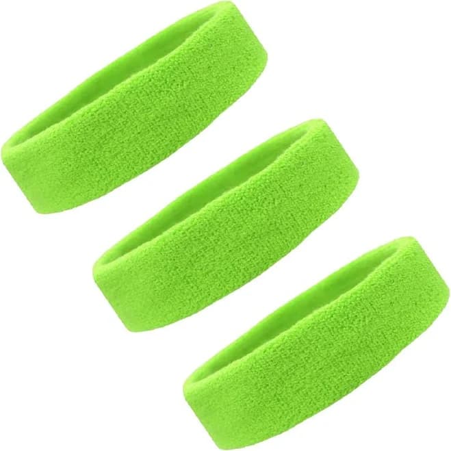 Kenz Laurenz 3-Pack Elastic Head Sweatbands