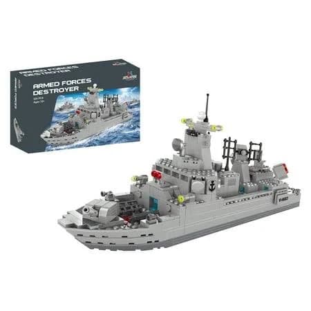 Apostrophe Games Navy Destroyer Building Block Set